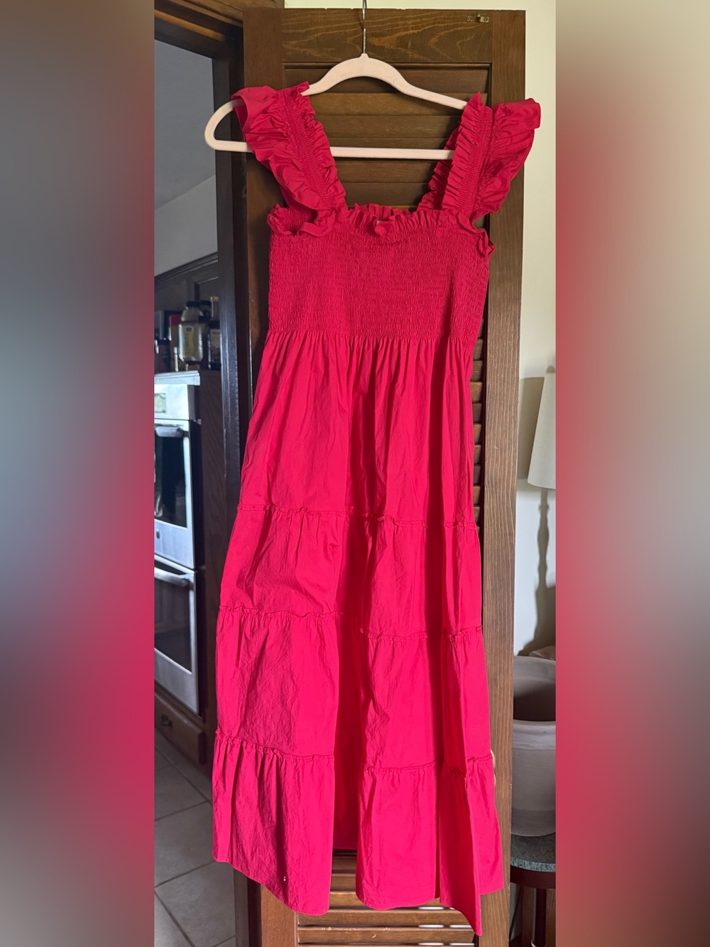 Hill House Ellie Nap Dress cherry red size Medium EUC